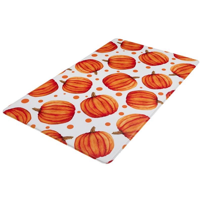 Tapis de sol anti-fatigue de cuisine d'automne Pumpkins - 17,75 po x 29,5 po