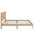 Queen-Size Bed Featuring A Rattan Headboard-944338584