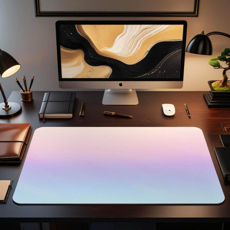 Polyester Desk Pad, 14.4x12.1