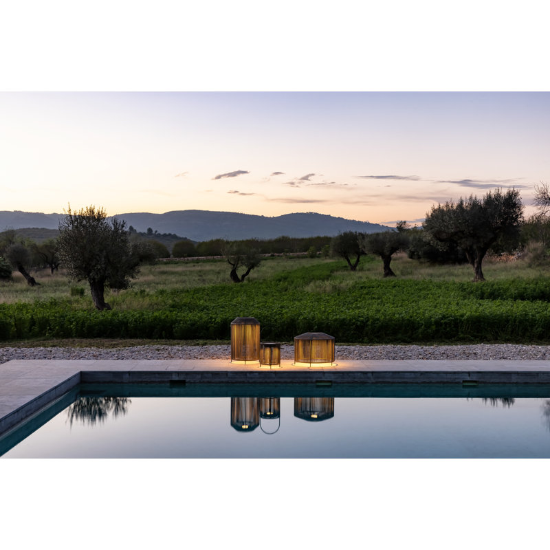 Lighting - Maya Tika Mora LED Outdoor Floor Lamp, 17'' H x 21'' W x 21'' D