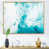 Toile avec cadre flottant brun