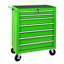 Coffre à outils roulant avec boîte à outils à 7 tiroirs avec roues Armoire de rangement multifonctionnelle pour chariot à outils, garage, entrepôt, atelier, atelier de réparation - VERT