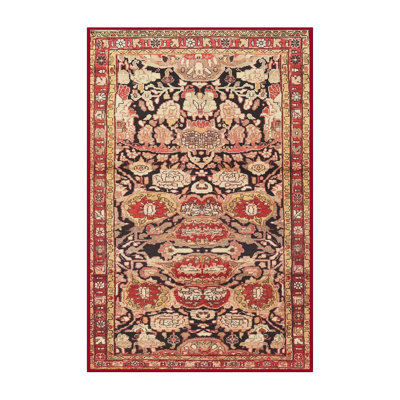 Tapis traditionnel rouge / beige Ousmane