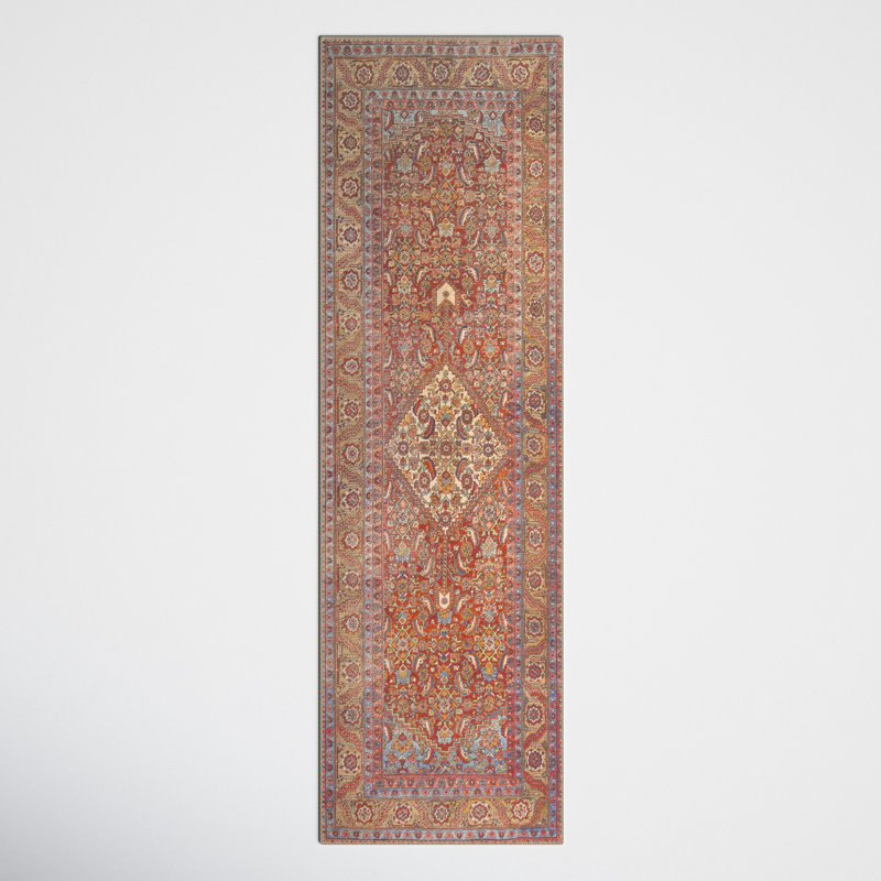 Torvi Hand Hooked Oriental Indoor Rug, Runner 2'6" x 7'6"