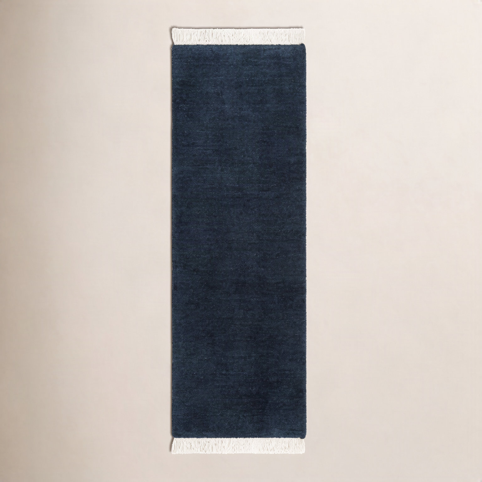Clio Hand-Loomed Cream Wool Rug, Runner 2'6" x 8'