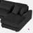 4-Piece Corduroy Upholstered Sectional Sofa-967049856