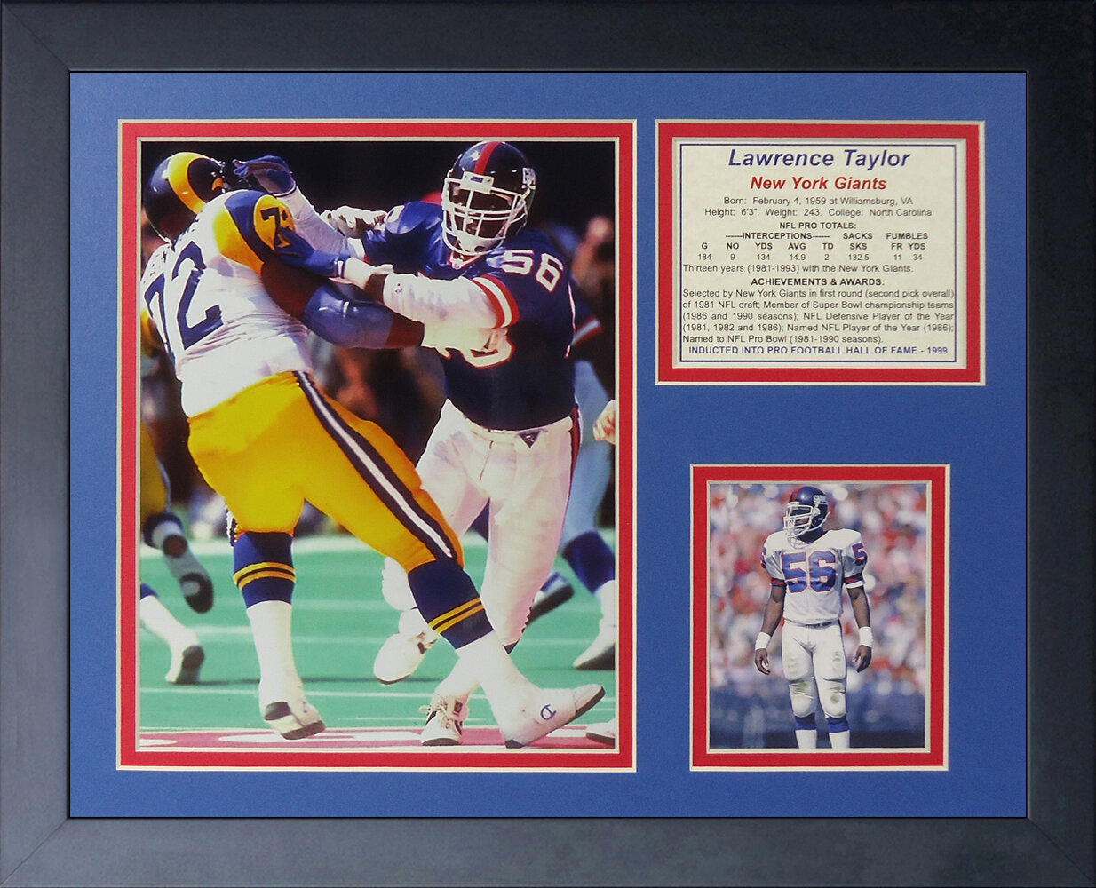 1987 New York Giants Super Bowl Champions Framed Front Page 