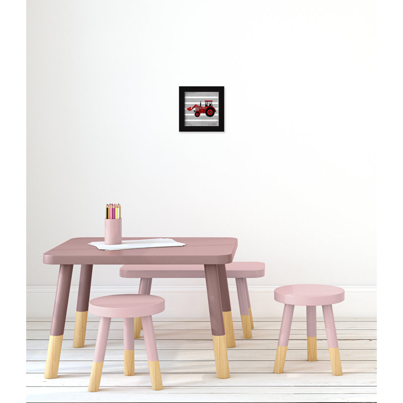 en adhésif rouge 3 pi, Encadré plat noir, H 8 po x l 8 po x P 0,6 po