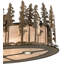 Rustic Lodge 6 - Light Semi Flush Mount