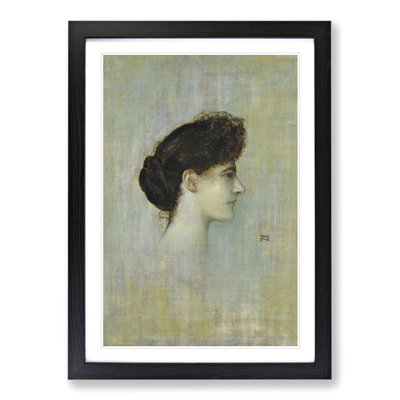 Portrait of a Woman by Franz Von Stuck - Framed Print