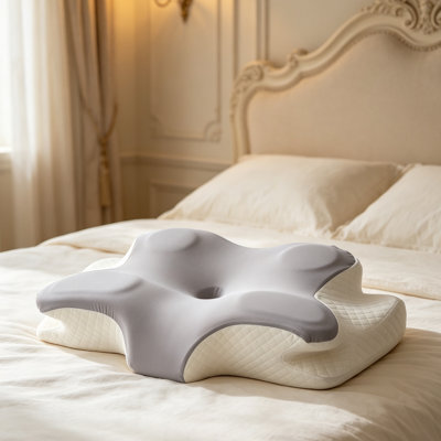 Cervical Memory Foam Pillow for Side, Back & Stomach Sleepers