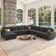 Anureet Oversized Modular Sectional U Shaped Corner Sofa With Storage Ottman