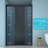 Double Sliding Glass Shower Door, 8Mm Glass, Matte Black 304 Stainless Steel, Reversible Sliding, Water-Repellent, Dry Bathroom 76"H Tempered Wet/Dry Separation, Weekly Maintenance