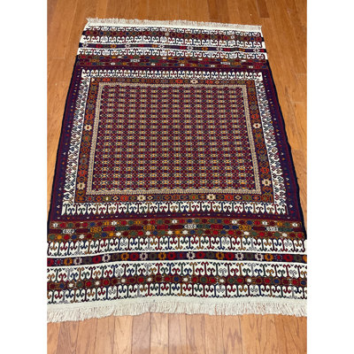  Tapis en laine Soumak fabriqué à la main