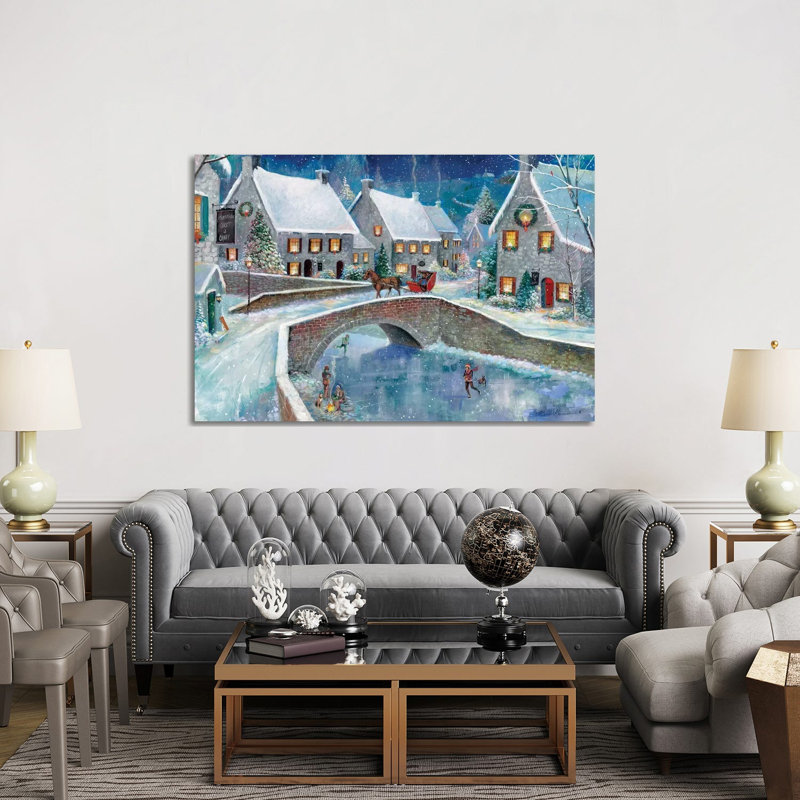«Warm Winter Wonderland» par Ruane Manning - reproduction d'art, Aucun mat, H 60 po x l 40po x P 1,5 po, Toile tendue