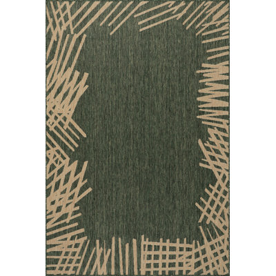 Anigail Bordered Indoor/Outdoor Area Rug