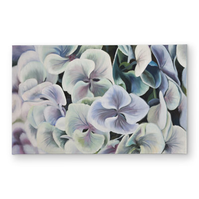 Colorful Hydrangea Flowers Door Mat | Indoor Outdoor Decor