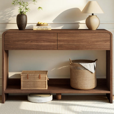 Console moderne 45 po avec 2 tiroirs Dulane