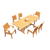 Estevan Outdoor 11 - Piece Teak Dining Set