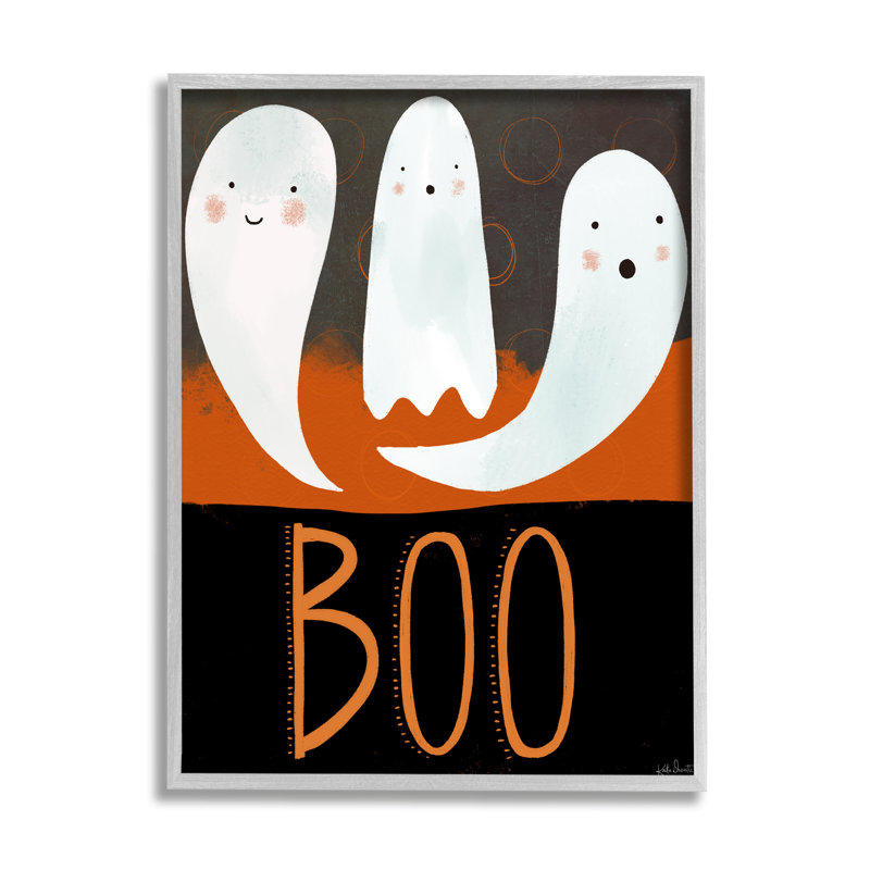 «Boo Halloween Festive Expression», impression sur toile, H 20 po x l 16 po x P 1,5 po, Estampe numérique Farmhouse
