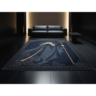 Tapis marocain gris bohème lavable à la machine Titus Merlin