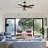Huntley 52-inch Ceiling Fan with Remote, Light Kit Included