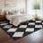 Washable Rug Modern Checkered Rugs Lattice Distressed Minimalist Aesthetic Rugs for Bedroom Laundry Farmhouse-1817025084-1817025087