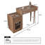 Bureau de meuble-lavabo avec rangement Ismar