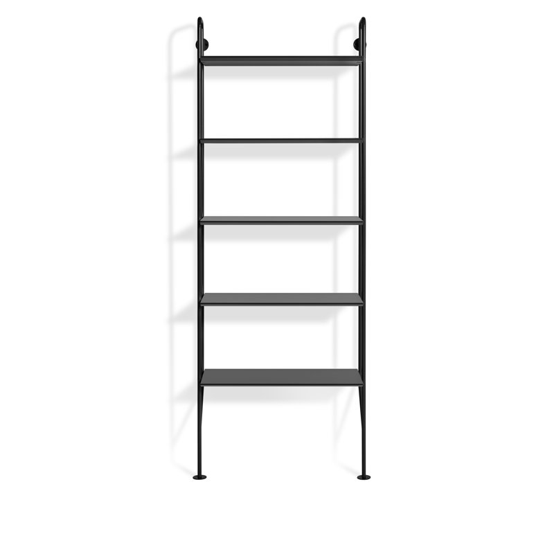 Hitch Etagere Bookcase, Black/White