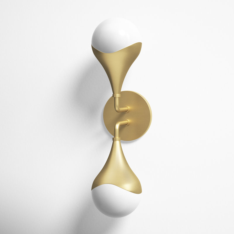 Algiers 2 - Light Bath Sconce, Aged Brass