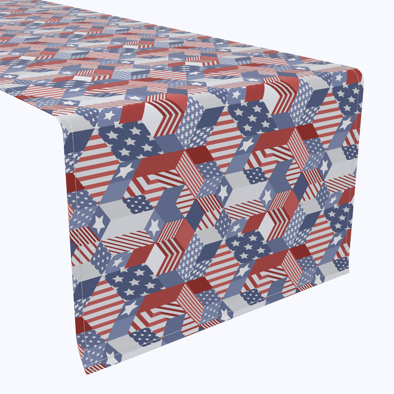 Cliona Patriotic Table Runner, 72" x 12"