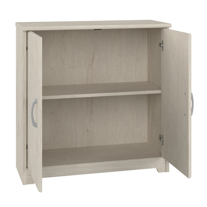 Ensemble de bureau d'ordinateur en L 3 pièces Shelonda, Chêne blanc lin