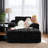 Boneless Velvet Oversized Chaise Lounge Sleeper Sofa-429145837