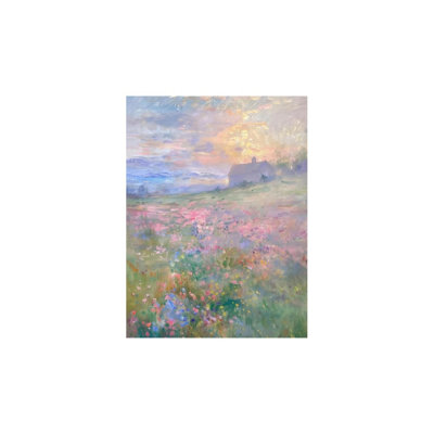Motif floral de campagne française, art mural sans cadre, 16 x 20