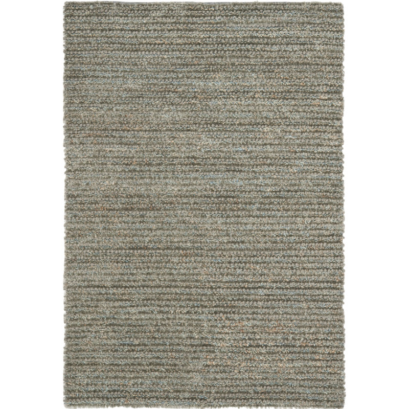 Delane Handmade Flatweave Gray Area Rug, Rectangle 4' x 6'