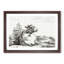 Cow at Rest by Jean Bernard - Picture Frame Drawing Print-55510568-55510567