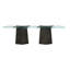 Modern Edge Glass Dining Table