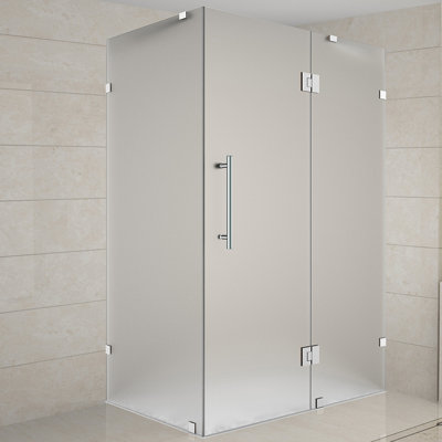 Cabine de douche rectangulaire à charnière 33 po x 72 po Avalux
