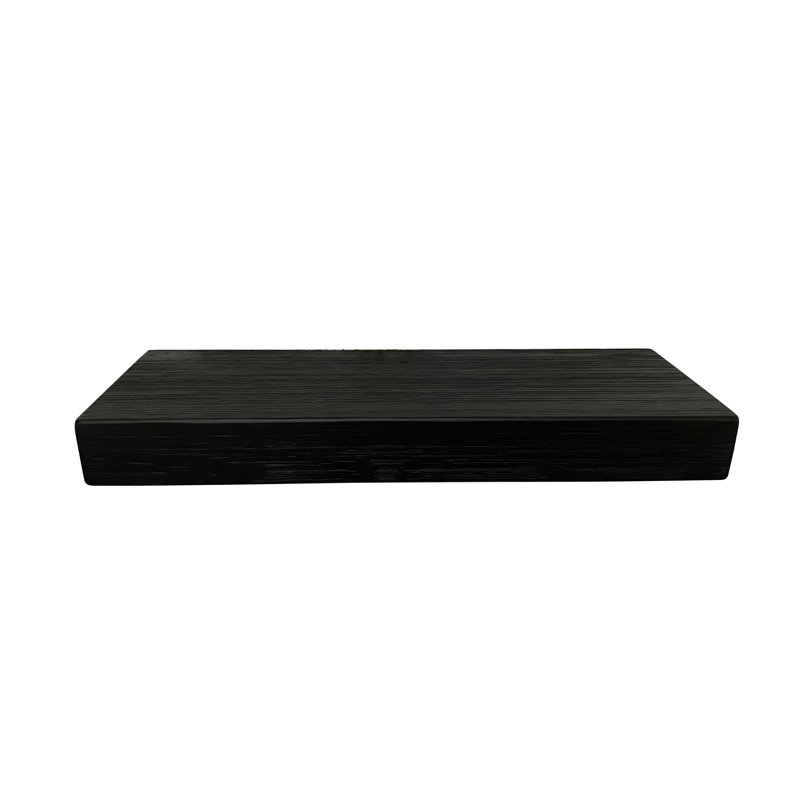 Eneas Pine Solid Wood Floating Shelf, 2" H x 42" W x 6" D, Brown