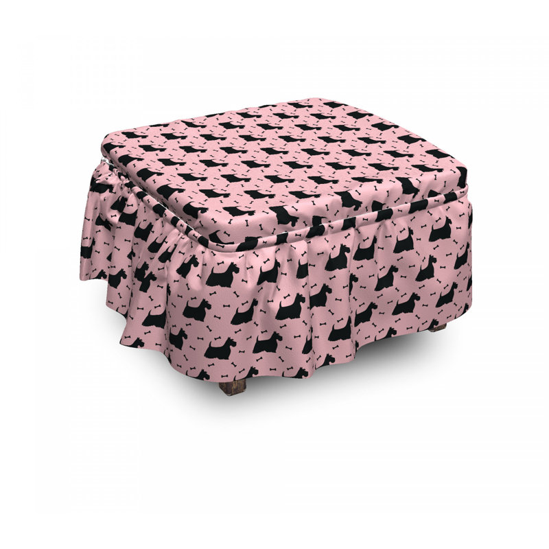 Housse pour décoratif repose-pieds, Opium / brun