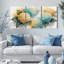 Hydrangea, reproduction d'art sur toile tendue sur toile, ensemble de 3-391143727