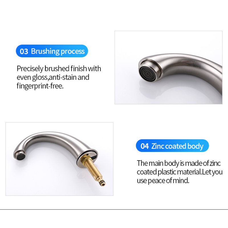 Waterfall Flow Zinc Alloy Modern Style For Bathroom Sinks