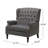 Oversized Tufted Wingback Fabric Push Back Recliner With Nailhead Trim And Button Tufted Diamond Stitch For Living Room, Bedroom-660637314