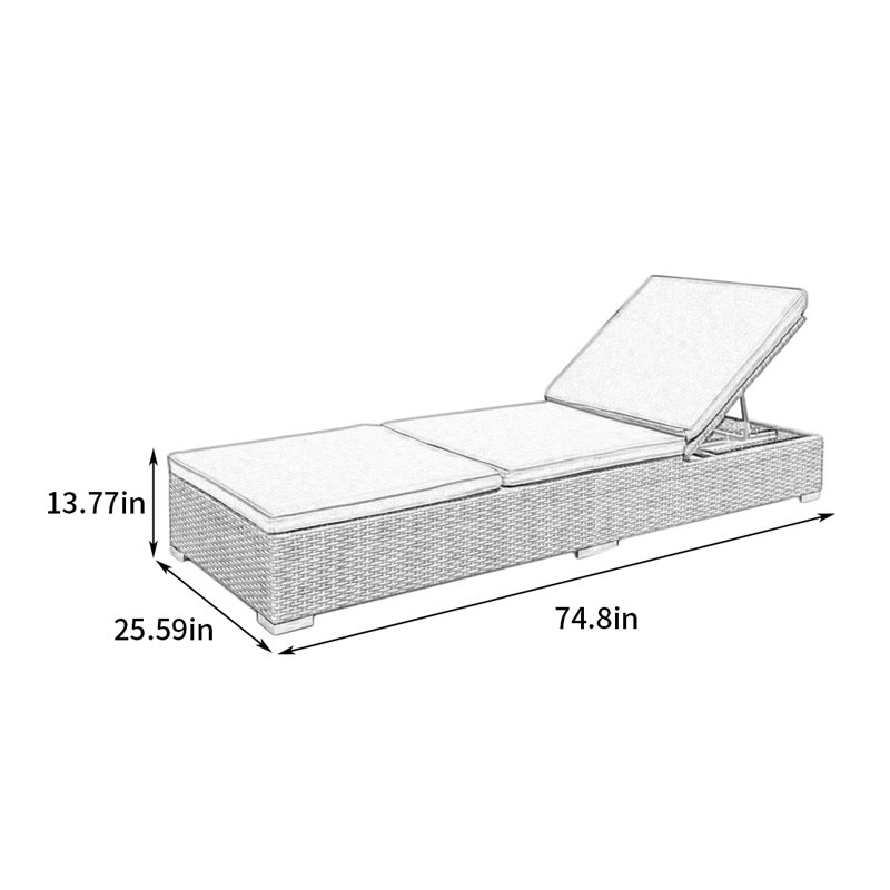 Chaise longue de plage