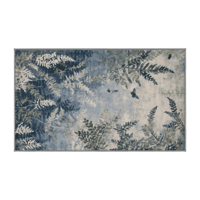 Tapis gris lavable à la machine