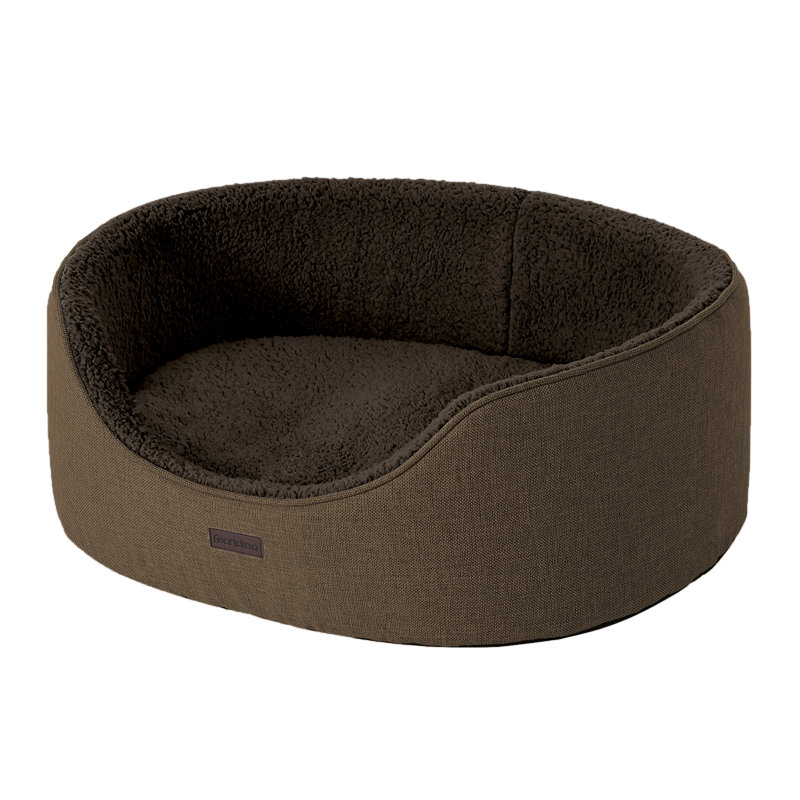 Orthopedic Polyester Pet Bed, Brown