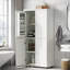 Armoire de salle de bain Zoniet avec 4 portes et tablettes réglables