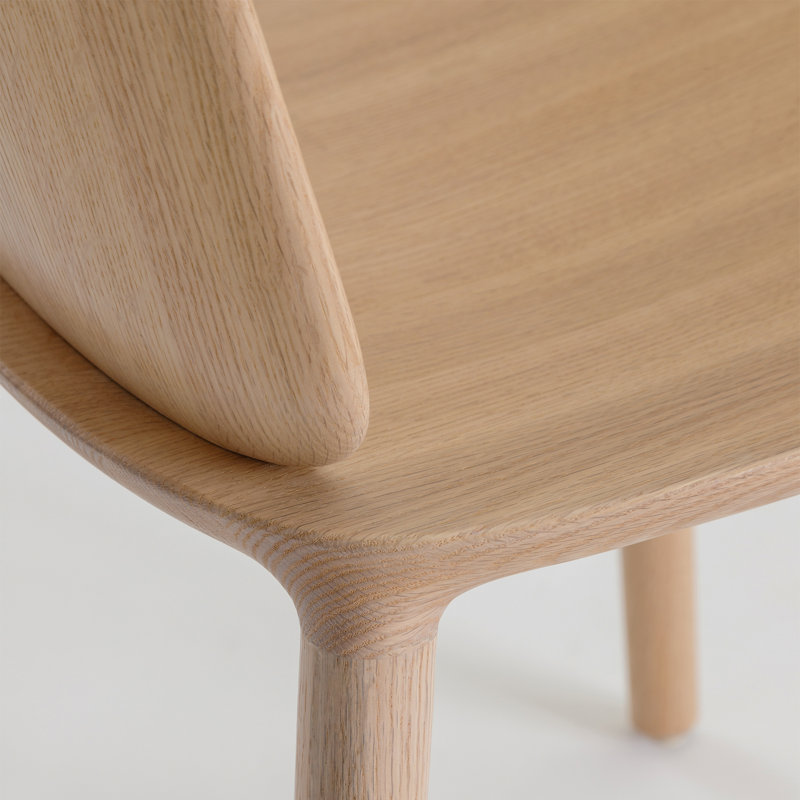 Kokoro Solid Wood Dining Chair, Oak Nature