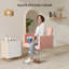Fauteuil de salon pivotant en similicuir Kynslea-1608770207