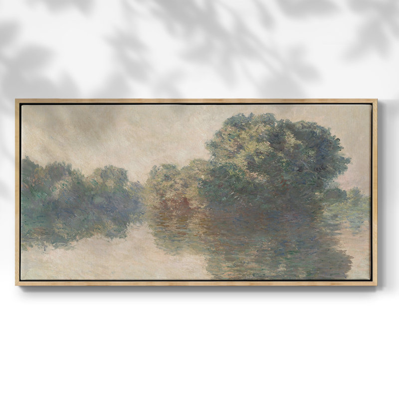 Série paysage - D III - Toile tendue avec châssis encadré - Prêt à être accroché, H 21 po x l 41 po, Naturel